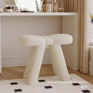 Bowknot Internet Celebrity Stool Makeup Stool Modern Dressing Stool Dressing Table Chair White Bedroom Modern Minimalist Home Use