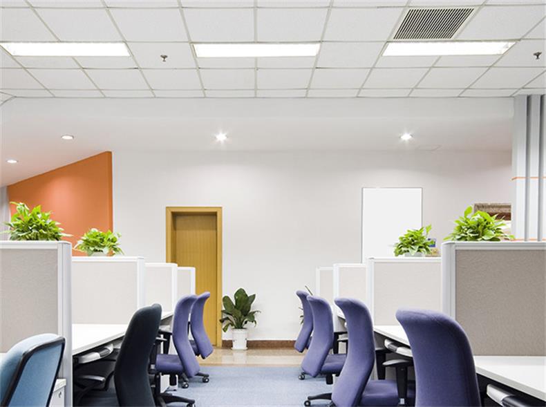 Integrated ceiling light led panel light 600x 600 office mineral wool aluminum gusset gypsum board embedded panel light