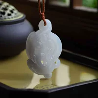 Фабрика Hetian Jade Store Натуральный Синьцзянский нефрит Hetian Qinghai Материал Старый материал Pretty Smoke Purple Jade Ретро Подвеска Феникс