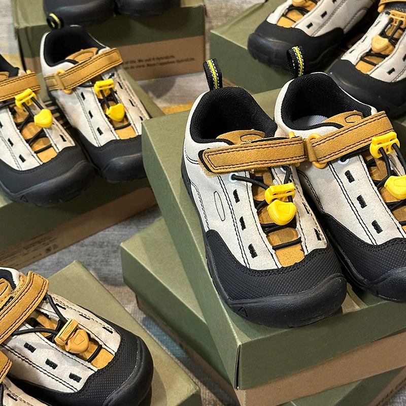 Детская уличная походная обувь Cohen Four Seasons JASPER, замшевая повседневная спортивная обувь с низким берцем для мальчиков и девочек