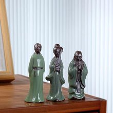 盆景摆件人物小和尚陶瓷迷你禅道茶道茶宠创意家居园艺装饰工艺品