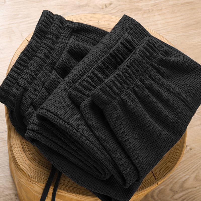 Men's Waffle Sweatpants Summer Thin Ice Silk Quick-Dry Loose Trendy Casual Jogger Pants Men's Waffle Sweatpants Summer Thin Ice Silk Quick-Dry Loose Trendy Casual Jogger Pants