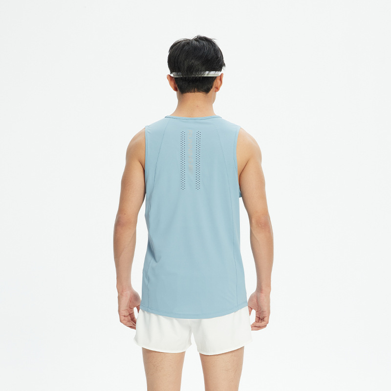 Chaleco deportivo de secado rápido Chaleco de entrenamiento de fitness muscular Chaleco de maratón de pista y campo para correr chaleco deportivo delgado superior