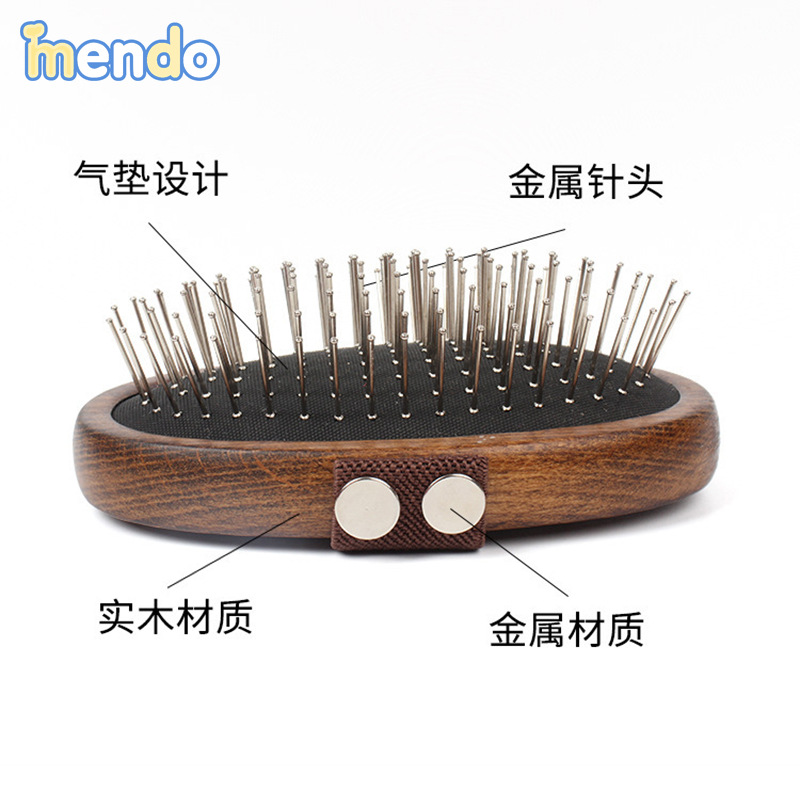 Fabricantes transfronterizos peine de aguja de madera antigua para mascotas