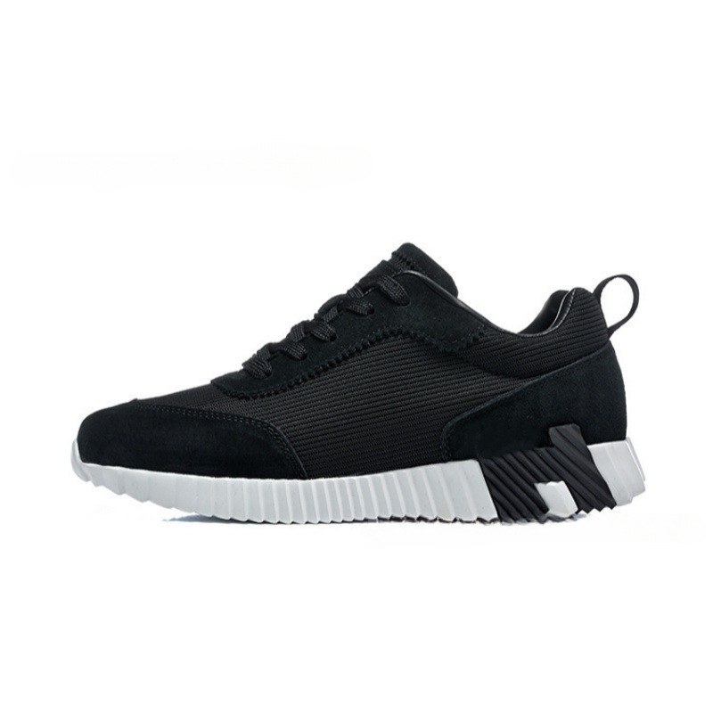 New European model H-brand breathable mesh leather casual sports trendy men's shoes, fashionable thick-soled running shoes for export New European model H-brand breathable mesh leather casual sports trendy men's shoes, fashionable thick-soled running shoes for export