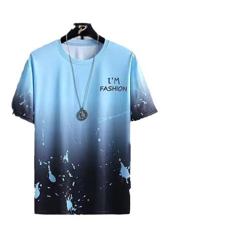 2023 nueva camiseta de manga corta traje casual de los hombres pantalones cortos de estudiante de moda de verano conjunto de deportes casuales sueltos