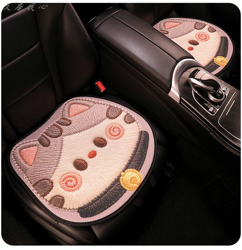 Car seat cushion for all seasons, summer cooling pad, cute seat cushion, ventilated and breathable seat cover, new single seat cover for women