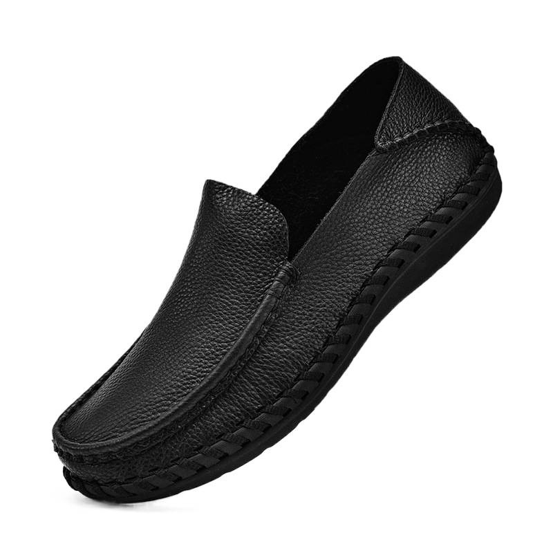 Zapatos de cuero casuales transfronterizos calientes de cuero suave para hombres, cuero de alto nivel, tamaño de negocios, 4748 zapatos de hombre anchos.