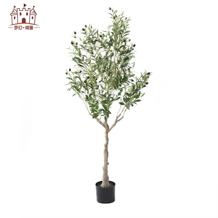 Árbol artificial olivo Estilo nórdico casa piso Planta artificial en maceta árbol artificial interior paisaje artificial bonsai