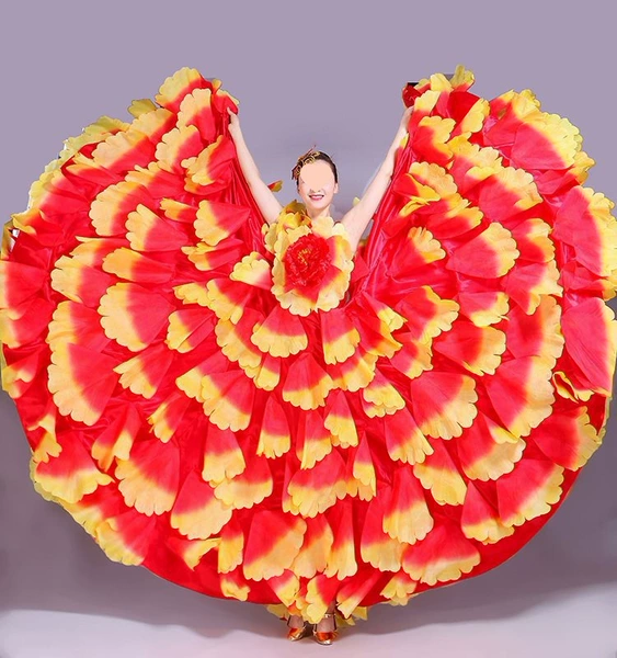 Red 720 degree skirt