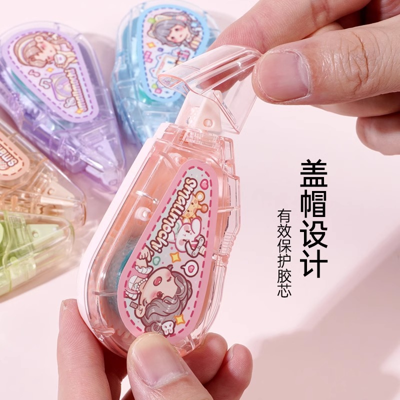 Pequeña batata nuevo tipo punte bolígrafo especial para estudiantes de primaria de alta capacidad de alto valor facial ins cinta adhesiva de error de viento