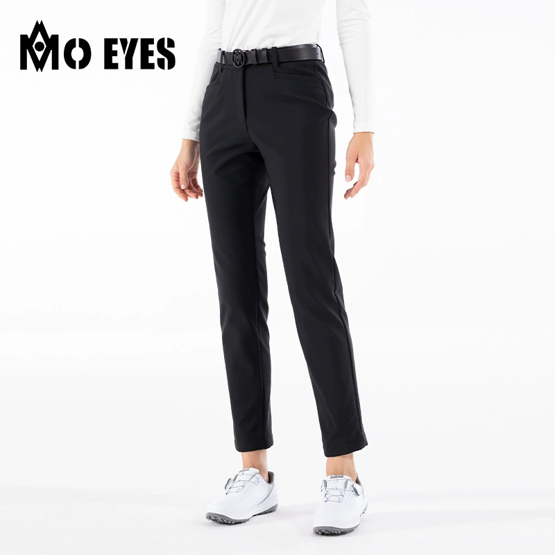 Женские брюки для гольфа MO EYES Magic Eye с светопоглощающей и теплогенерирующей подкладкой, простые и универсальные длинные брюки с характерными карманами.
