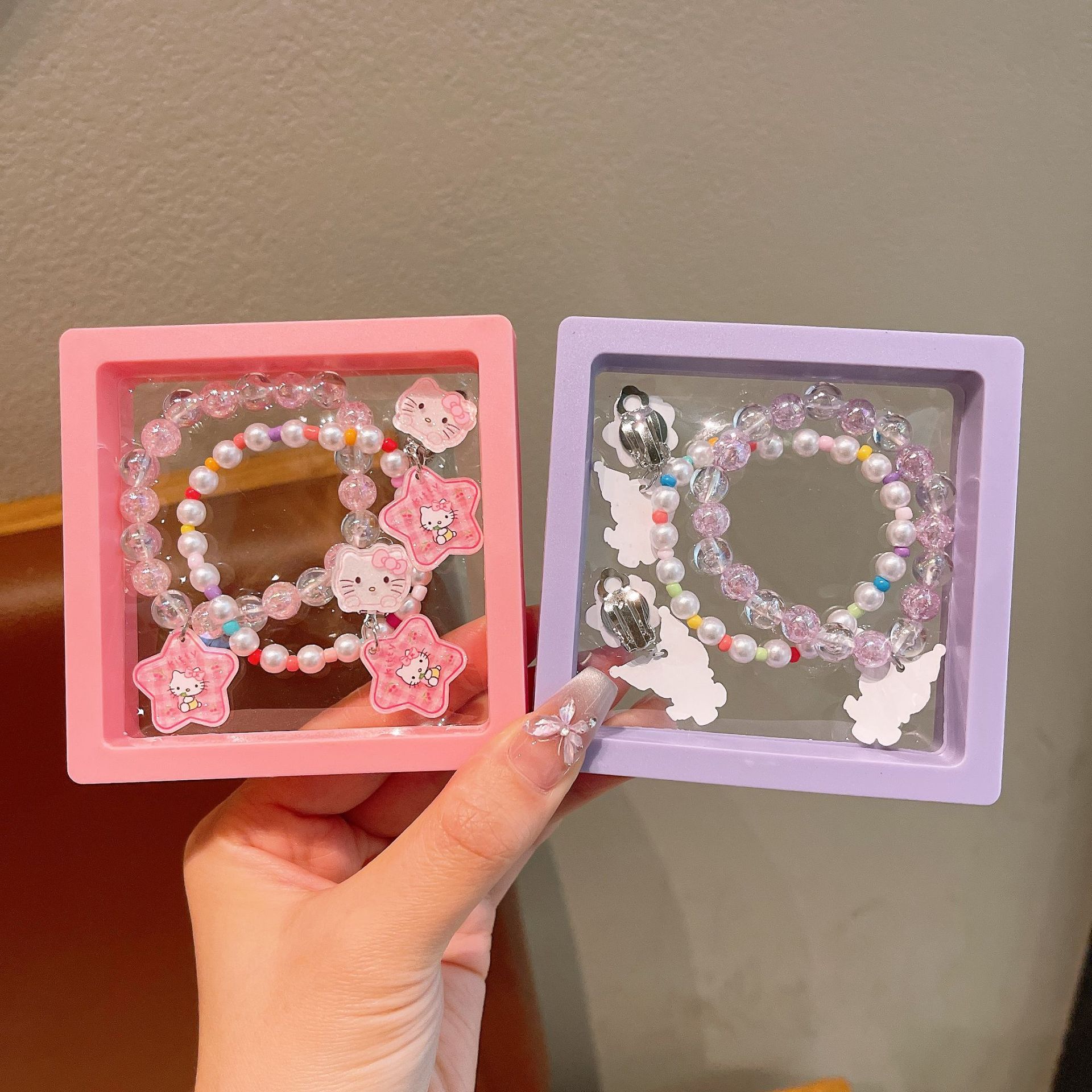 Niña Sanrio collar pulsera caja de regalo princesa pulsera caja de joyas de cumpleaños para niñas 1 de junio Día de los niños