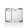 Square acrylic plastic box for manicure, nail sequins, storage system, transparent stand, wholesale