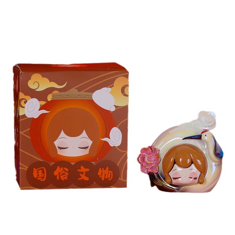 창의적인 민속 문화 유물 블라인드 박스 수제 소형 장식품 수지 공예품 트렌디한 휴일 선물 어린이 선물