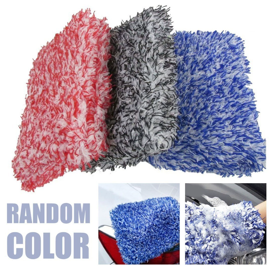 Трансграничная поставка цветных плюшевых автомойки губка инструменты для чистки автомобилей C0195