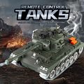 遥控坦克双弘喜欢对战模型男孩雪地汽车履带M26 1/18小型儿童玩具