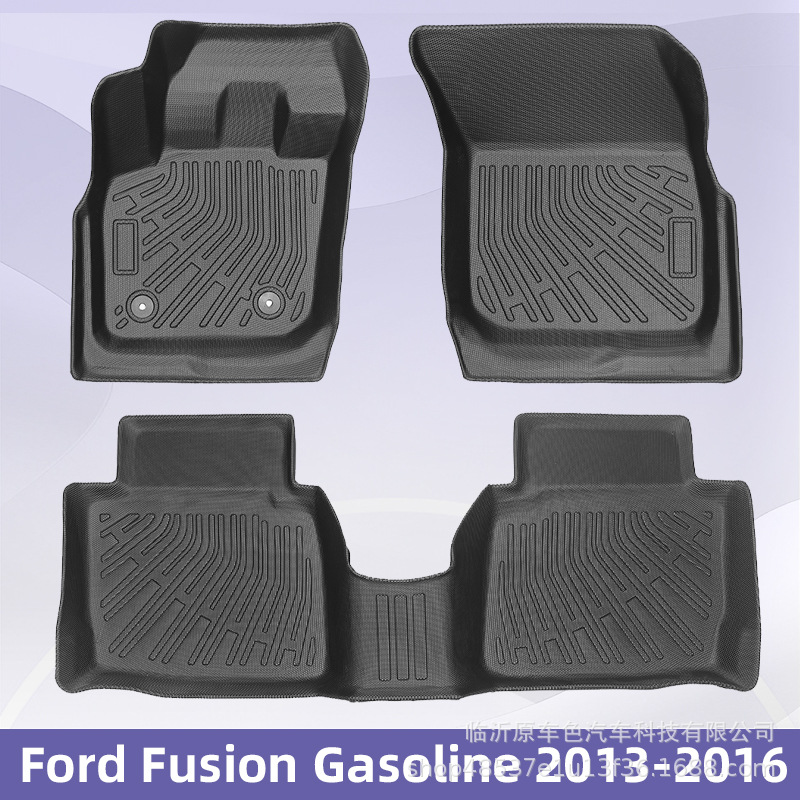 Para Ford Fusion Fuel 2013 - 2016 TPE Foot Pads 3D All-Weather Material Backpack Pads