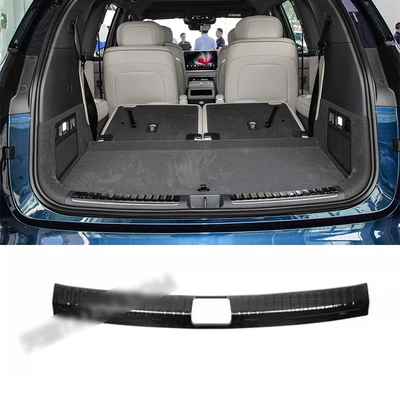 Suitable for 26 Models of: Dekorativ pedal başlıqları - trunk-inside-1-piece-of-inner-rear-guard-stainless-steel-black-titanium-brushed-applicable-to-2026-wuling-huajing-s