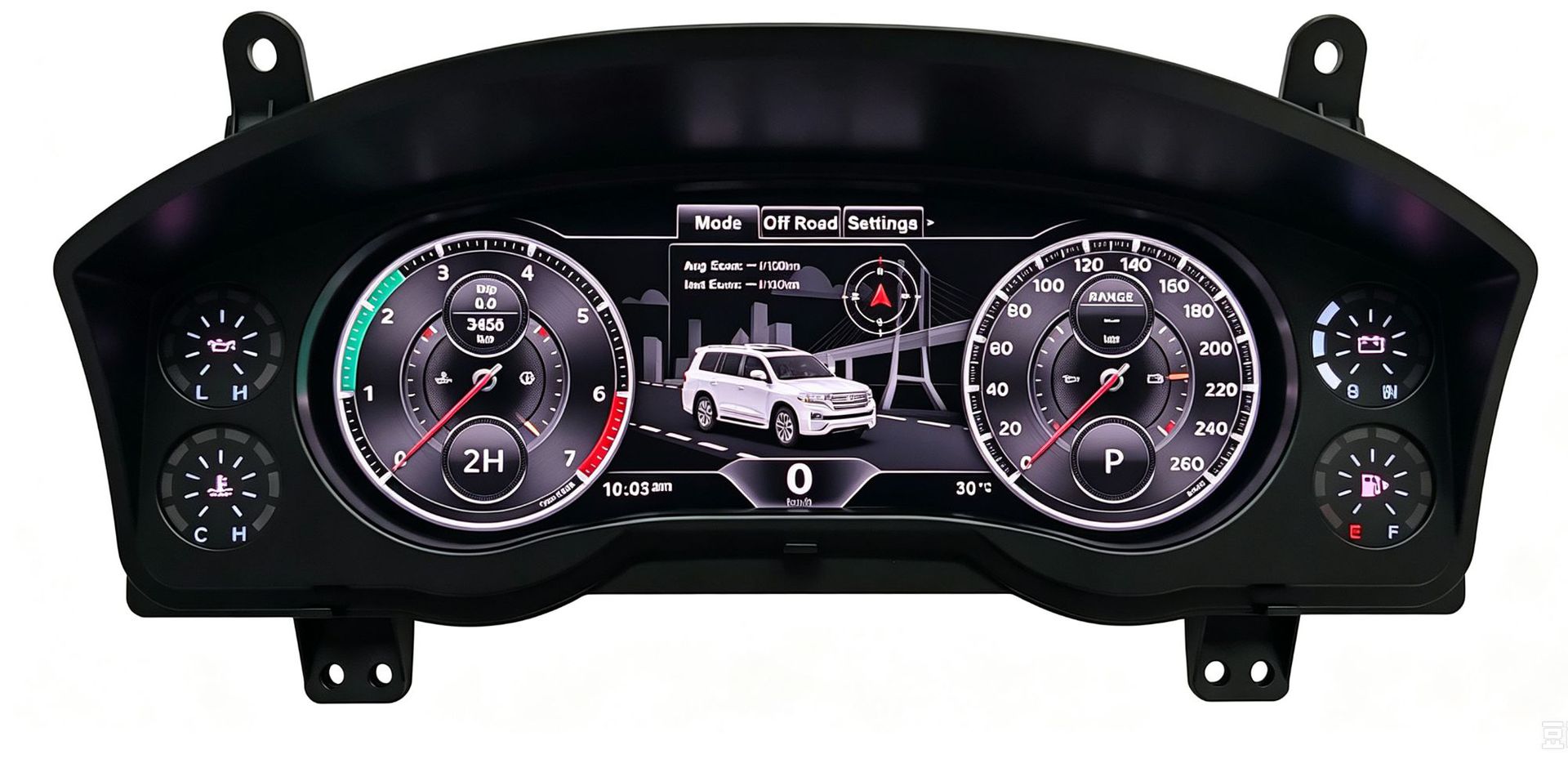 Suitable for Land Cruiser Lc200 Full Lcd Instrument Panel 12.3inch Non-Destructive Direct Plug-In Virtual Cockpit Instrument Assembly