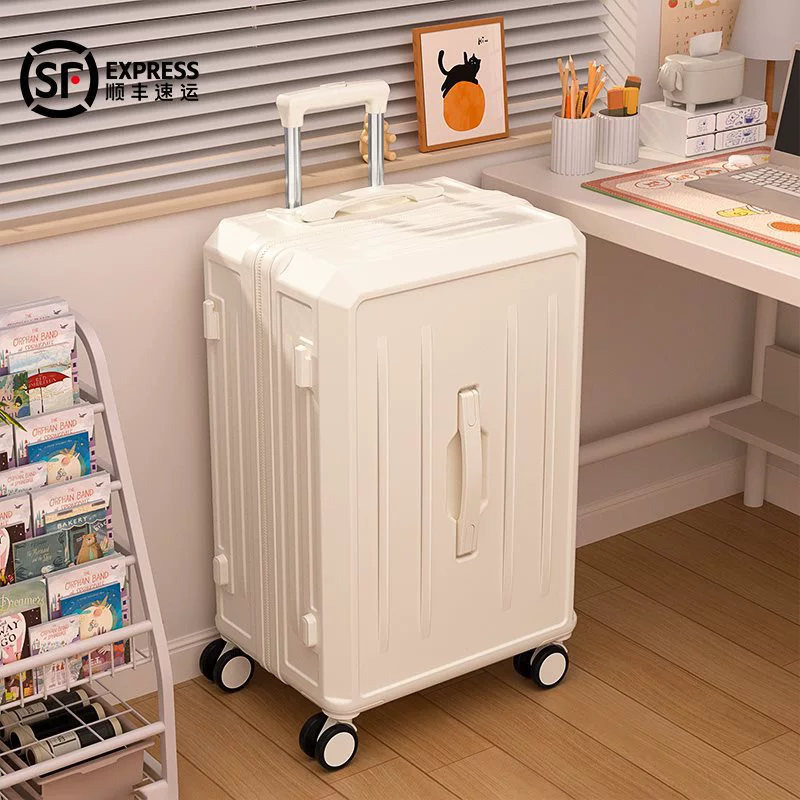 Чемодан большой емкости женский 2024 новый молния 28-дюймовый 24 прочный прочный дорожный штанг пароль кожаный чемодан мужской