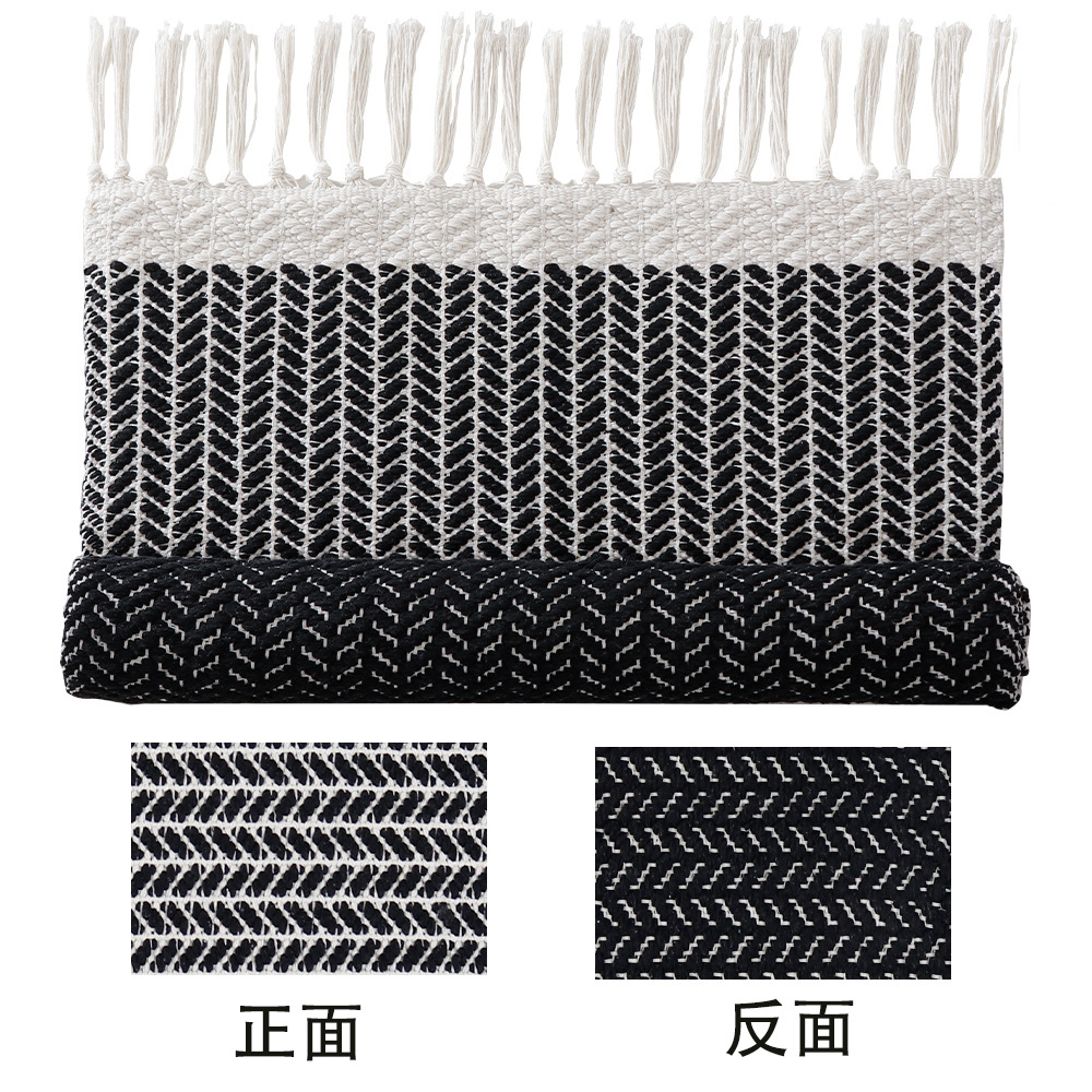 Comercio exterior transfronterizo alfombra de algodón trenzada moderna simple alfombra de cama doméstica alfombra retro lavable a máquina