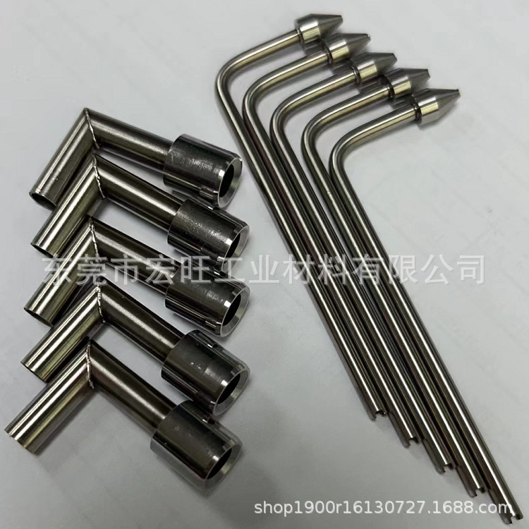 304精密光亮管 毛细管内口倒角 316L圆管R90°折弯壁厚2mm攻牙