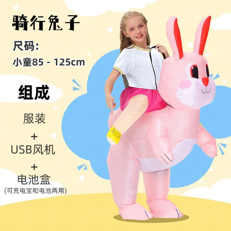 Diversión de dibujos animados Rana Muñeca Disfraz Extraña Dinosaurio Caminando Muñeca Animal Propósito Disfraz Humanoides Ropa Inflatable