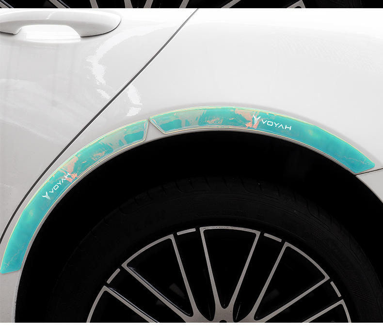 Lan Tu New free Dreamer Chuang Guang Car Refitting Carbon Fiber Wheel Eyebrow Anti-collision Strip Covering Scratch Decorative Car Sticker