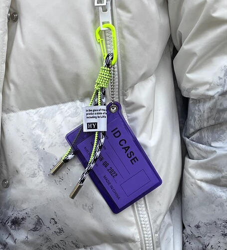 PVC transparent card bag student meal card access card pendant decorative bag backpack bus card male accessories school bag female