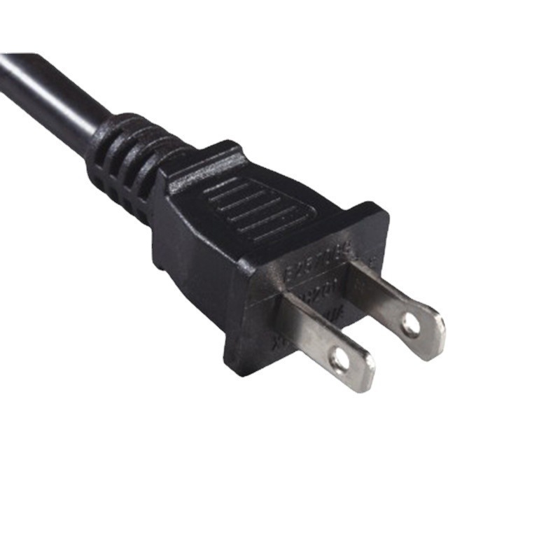 供应两芯美规插头电源线 弯头直插式美式背插电源线 插头连接线