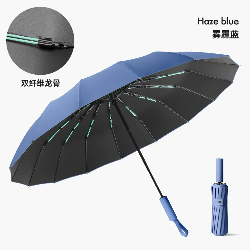 Automatic big umbrella solar-powered, fully automatic, sun protection, UV protection