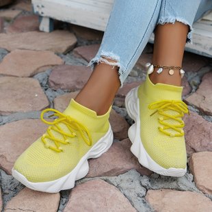 Foreign trade 2024 spring and autumn new cross-border Europe and the United States fly woven shoes fashion women's shoes casual sports shoes a generation of hair