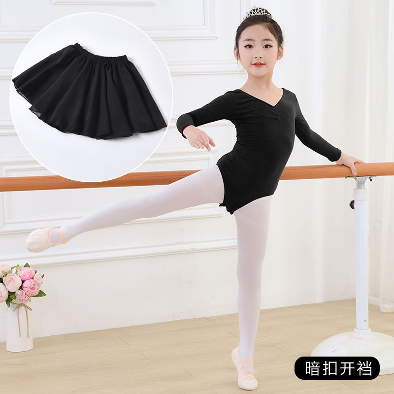 Children's Dance Clothing, Women's Long and Short-Sleeved Girls' Body Training Clothing, Summer One-Piece Girls' Examination Clothing, Gymnastics Dance Clothing