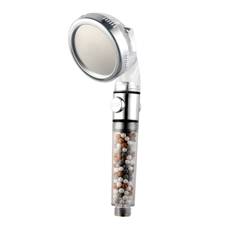 Отрицательные ионы однокнопочная водосъемная насадка для душа сильный усилитель для ванны трехскоростной переключатель регулировки насадки для душа полипропиленовый хлопковый фильтр