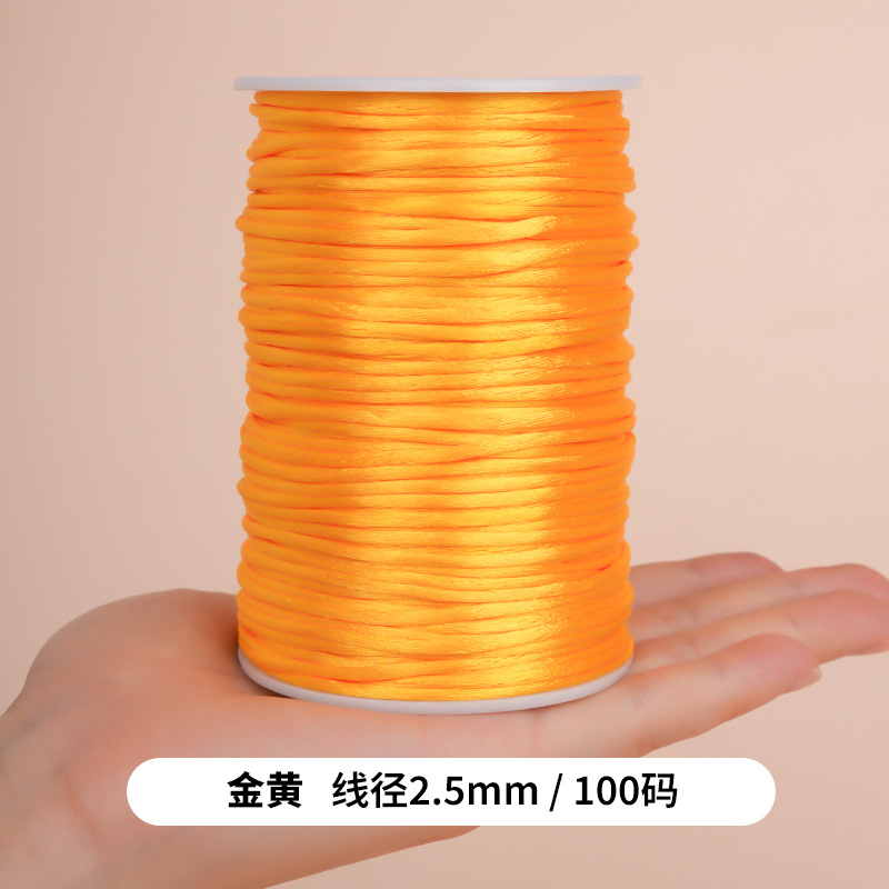 China nudo especial de cuerda roja hecha a mano DIY cuerda roja cadena cuerda trenzada anillo pulsera collar cuerda roja línea 5