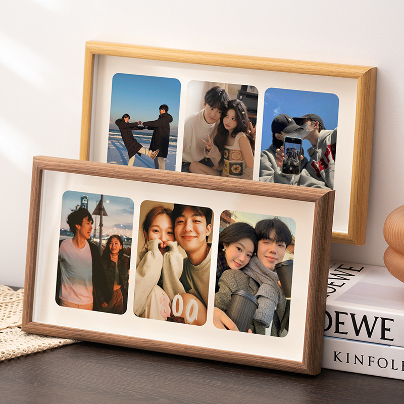 Hollow Three-Dimensional Creative Combination Photo Frame Display Stand for Couples 6inch Wedding Children's Wooden Three or Four Connected Photo Album Frame Picture Frame Hollow Three-Dimensional Creative Combination Photo Frame Display Stand for Couples 6inch Wedding Children's Wooden Three or Four Connected Photo Album Frame Picture Frame