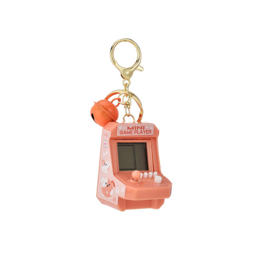 Creative new handheld mini Tetris game console keychain exquisite gift small ornaments toys wholesale
