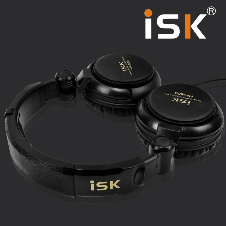 ISK hp800 bass dj headset headset without microphone mobile phone listening sound card wired headset long line