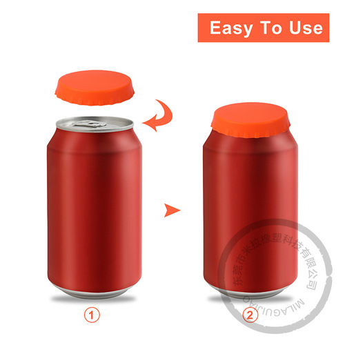 Amazon Best Selling New Leak-Proof Soft Sealing Silicone Can Opener Beer Bottle Cap Steel Can Soda Coke Cover