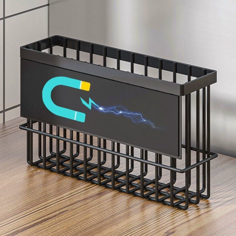 Полка бокового хранения для холодильника — хранение пленки для пищевых продуктов и пакетов, без бурения стен, магнитная/клеевая опции