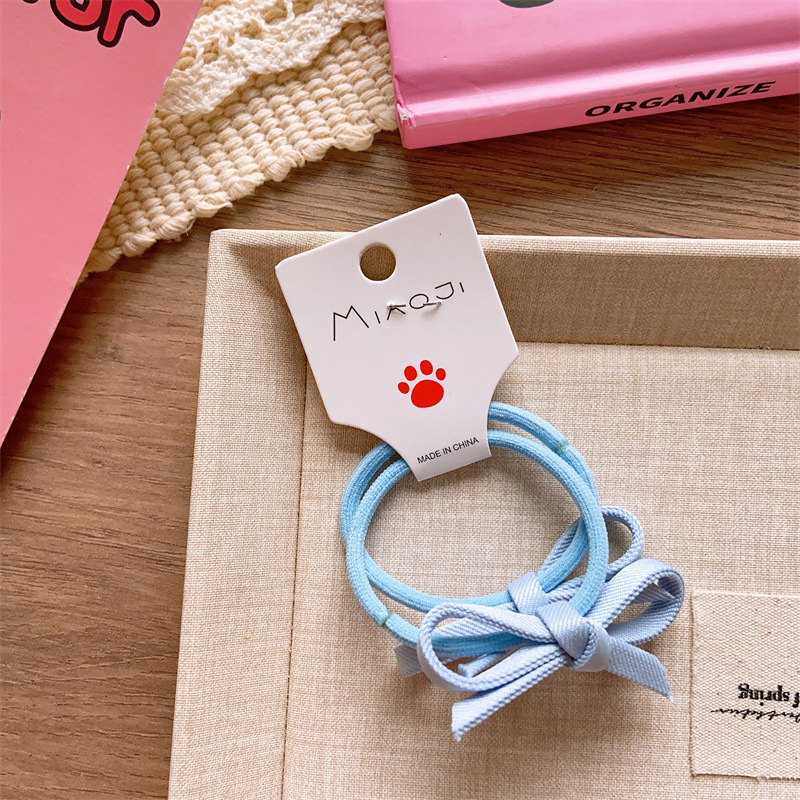 儿童春季小清新纯色基础BB夹女童手工手打蝴蝶结发夹亲子款侧边夹详情15