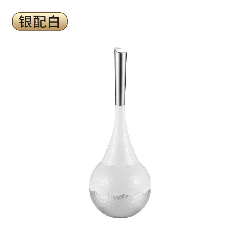 专用浴室厕所卫生间马桶刷家用刷子可爱长柄高档清洁家居落地银色|undefined