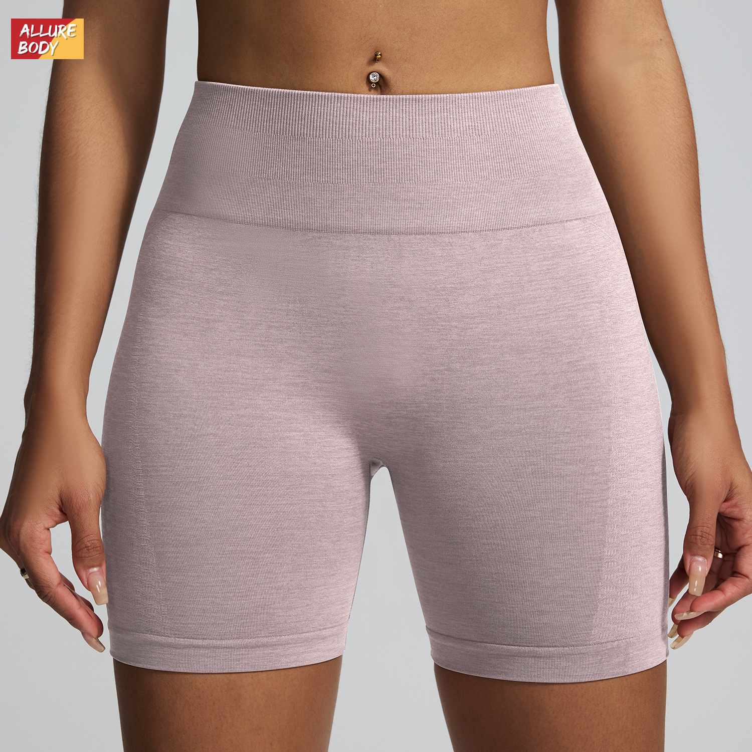 Nuevos pantalones de yoga ajustados transfronterizos, pantalones deportivos cationicos de secado rápido, pantalones cortos deportivos de tres puntos con jacquard sin costuras y cadera de melocotón