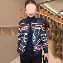 时尚夹棉短外套春季新款宽松休闲轻薄立领棒球服洋气夹克上衣