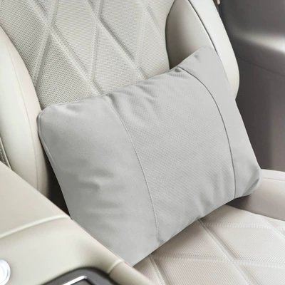 Universal Neck Pillow, Perforated and: Headrest - perforated-gentleman-gray-waist-support-biological-velvet