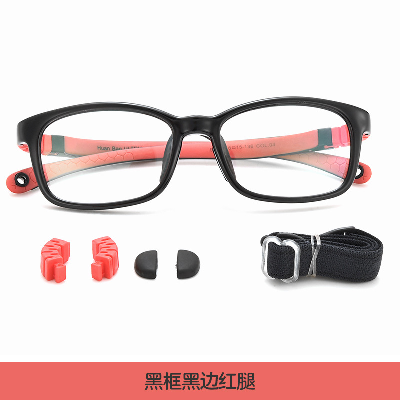 Marco de gafas de miopía infantil siete colores luz opcional tr90 Marco de gafas para niños ligero flexible Marco de gafas para niños