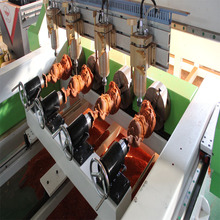 全自动木工雕刻机一拖四多头立体3d平面雕刻机木质家具雕刻机