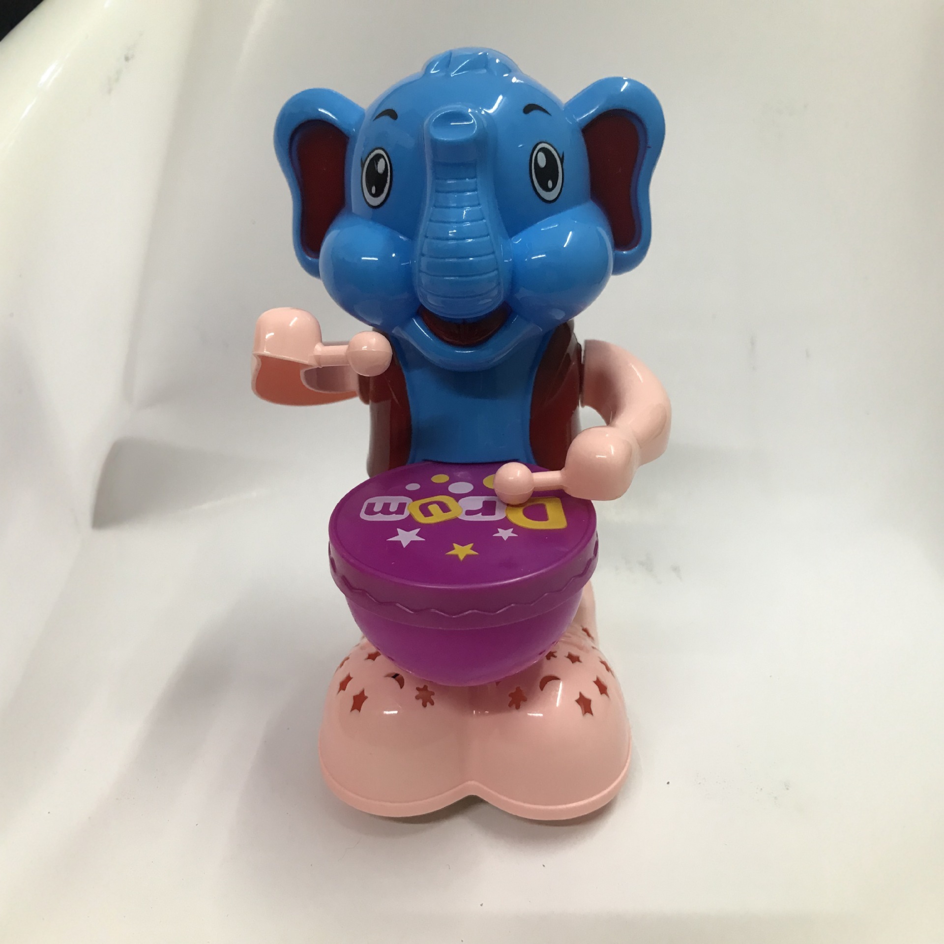 Elefante eléctrico universal tambor juguete Amazon girará luces brillantes juguetes interactivos divertidos para niños