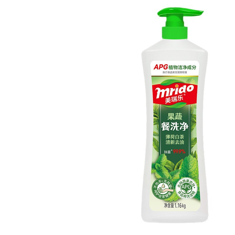 美瑞乐洗洁精1.16kg瓶装家用碗筷餐洗净去油污果蔬净餐具洗碗液|undefined